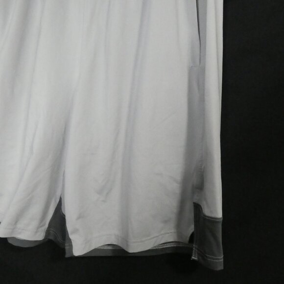 UNDER ARMOUR - Heat Gear - Loose | medium | Grey Athletic Shorts | Dark Trim - Picture 8 of 14